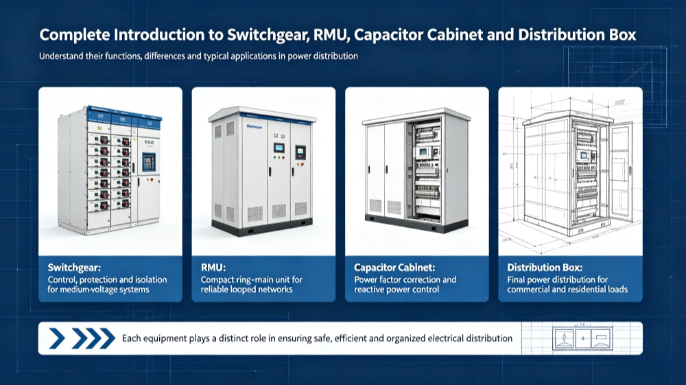 Complete Introduction to Switchgear, RMU, Capacitor Cabinet and Distribution Box