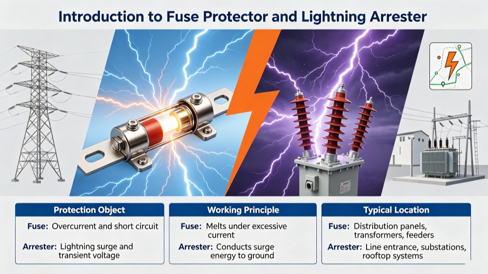 Introduction to Fuse Protector and Lightning Arrester for Power System Protection